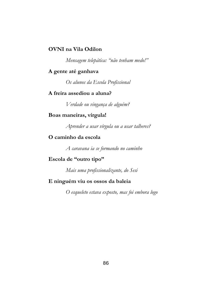 Segunda página de Outras escolas: miniíndice